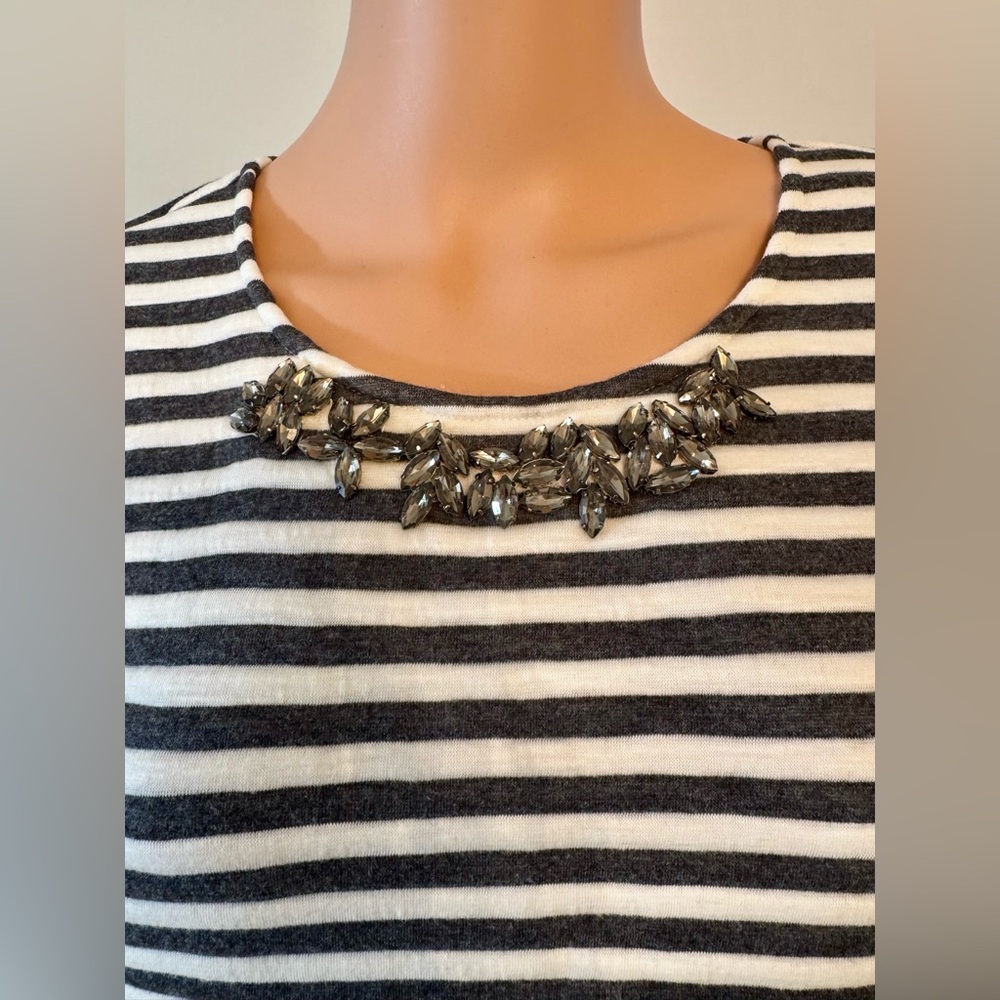 Anthropologie Tops | JOA | Embellished Jeweled Glam Luxurious Thick Knit Small